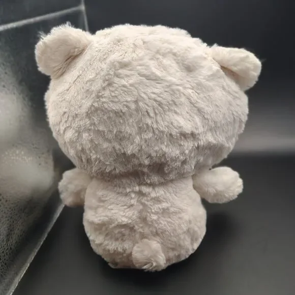 Hallmark Basil the Bear White Tan Teddy Plaid Bow Tie Plush Toy 13" - Picture 4 of 12